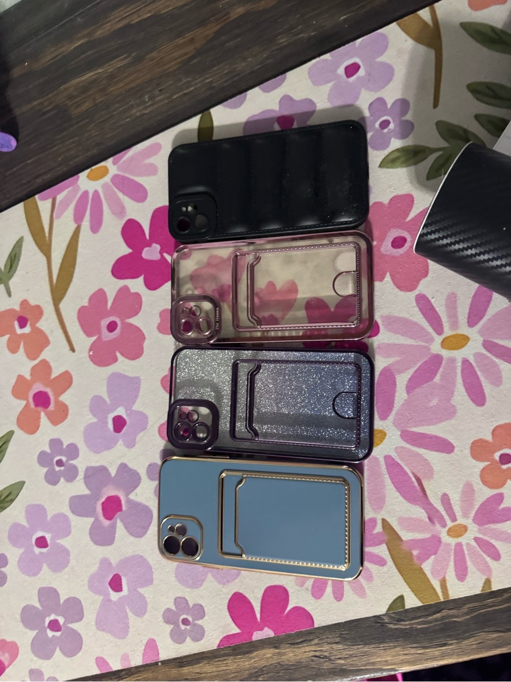 Blue and Pink Glitter Phone Case Bundle - Compatible Protective Covers